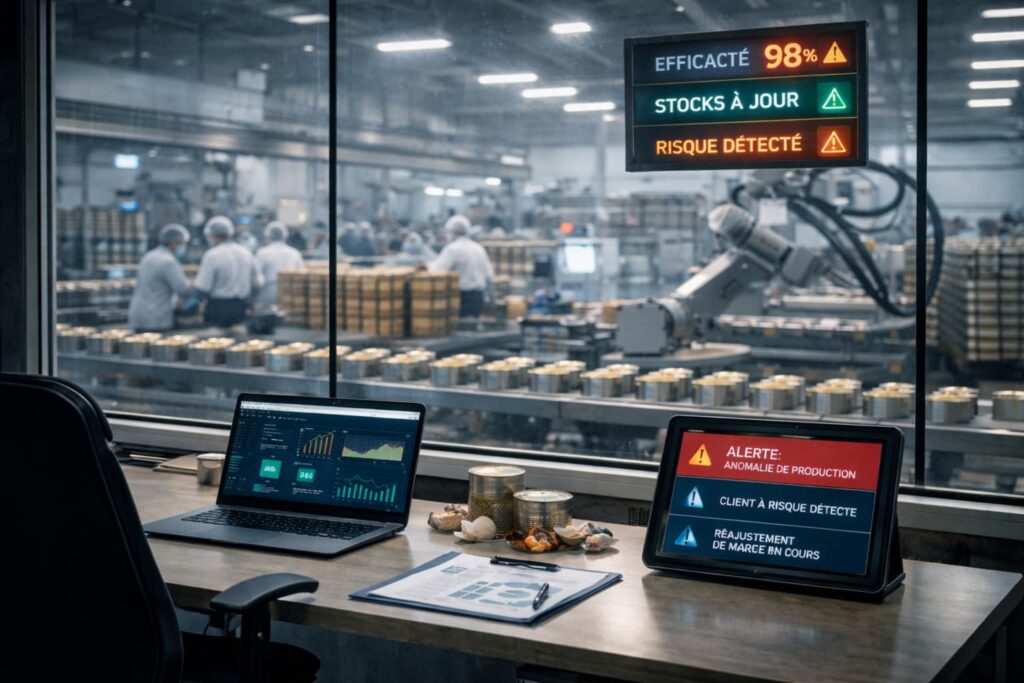 Chaîne de montage industrielle optimisée par l'IA